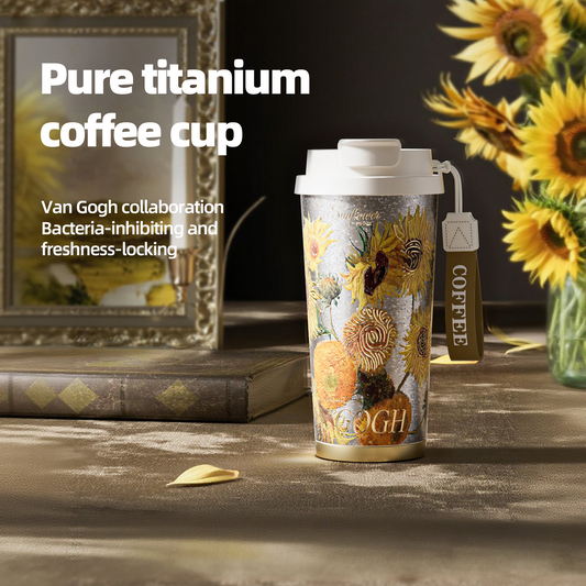 Titanium Garden Series Van Gogh Sunflowers Cup - TitaniumNext